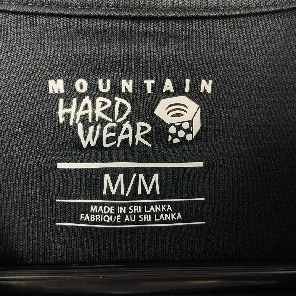 Mountain Hardwear Womens 1/4 Zip Shirt Size Medium Black Wicked Long Sleeve - Picture 6 of 7